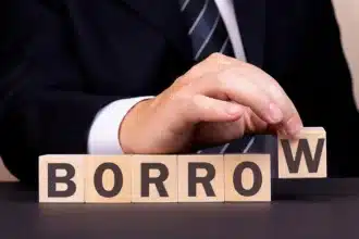 What is an example of borrowing in finance?